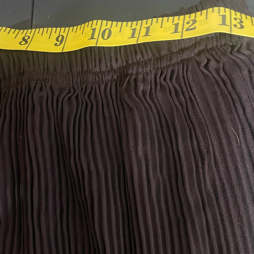 Pretty Angel Brown Pleated Wide Leg,Lace bottom Pants,Medium, NWT - Picture 13 of 14